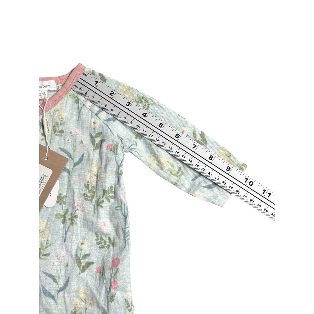 NEW Angel Dear Meadow Floral Wrap‎ Coverall Bodysuit Girls 0-3 Months - Picture 7 of 14